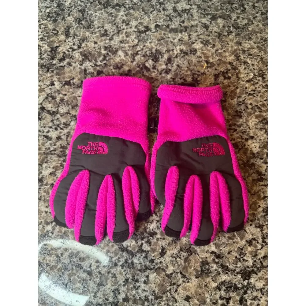 The North Face Kids Mittens - Pink and Black
